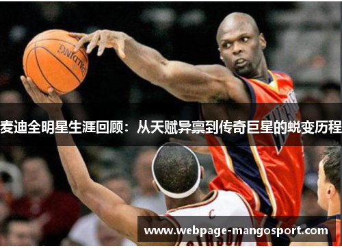 麦迪全明星生涯回顾:从天赋异禀到传奇巨星的蜕变历程